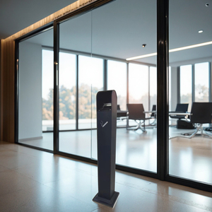 Chất lượng cao kim loại khách sạn khói dập tắt chất thải bin với thường vụ thiết kế trong nhà/ngoài trời sử dụng di động - Product Image 4