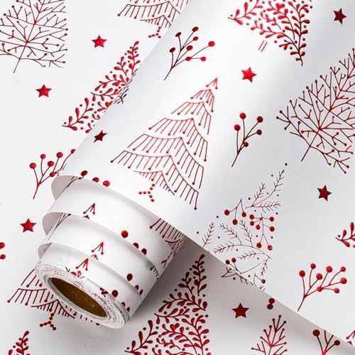 Arbre blanc avec feuille rouge