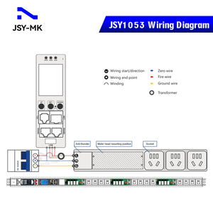 PDU Power Distribution Unit 220V 63A <strong>TCP</strong> <strong>IP</strong> <strong>Port</strong> RS485 Single-phase AC Intelligent Meter Head Smart Power PDU - Product Image 5