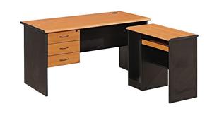 Classic Simple Wooden Office <strong>Computer</strong> <strong>Table</strong> <strong>Three</strong> Drawers <strong>Computer</strong> Desk - Product Image 5