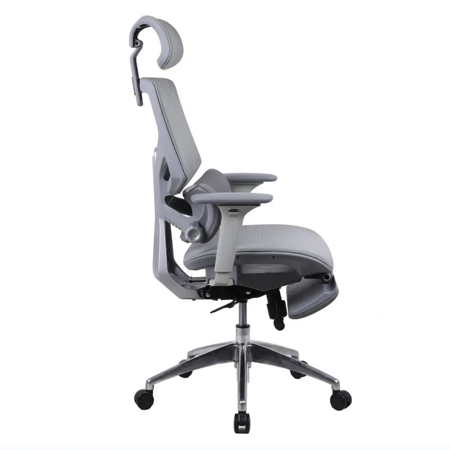 Sedia moderna sedia da ufficio ergonomica con schienale alto grigio chiaro sedia da ufficio
