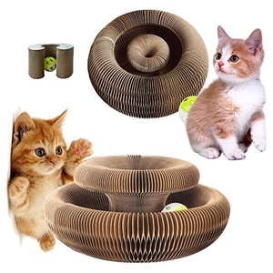 Interaktif Scratcher kedi oyuncak oluklu kedi için karton tırmalama oyuncağı sihirli Organ kedi tırmalama kurulu
