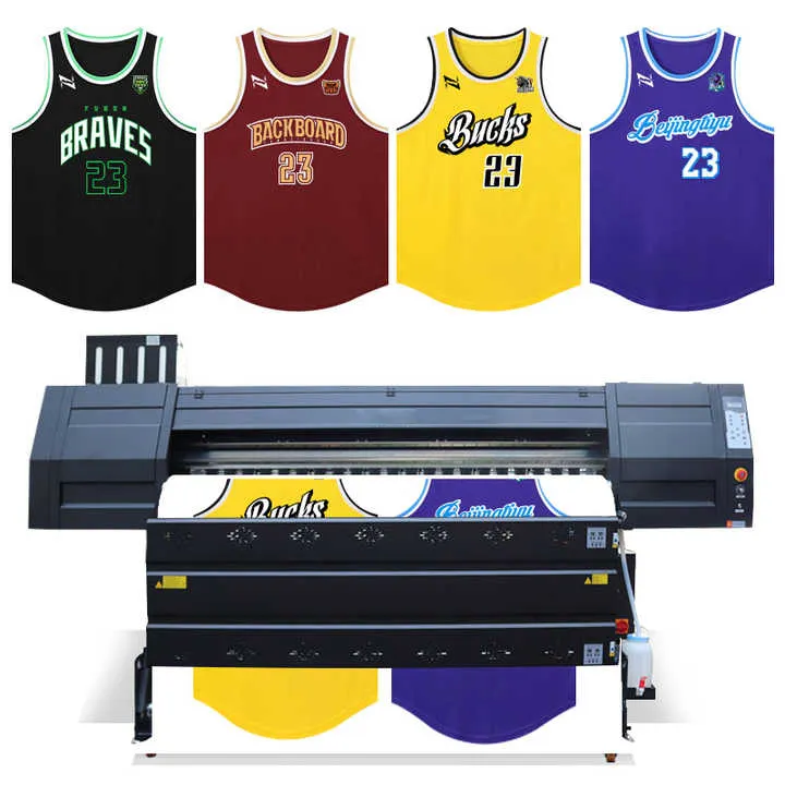 Impressora digital de tecido têxtil para venda, impressora de tecido de papel de transferência por sublimação de 1,8m 1,9m 3,2m
