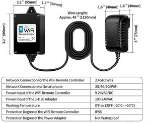 LM196 контроллер системы автоматизации мобильного телефона WiFi приемник для двери гаражных ворот - Product Image 3