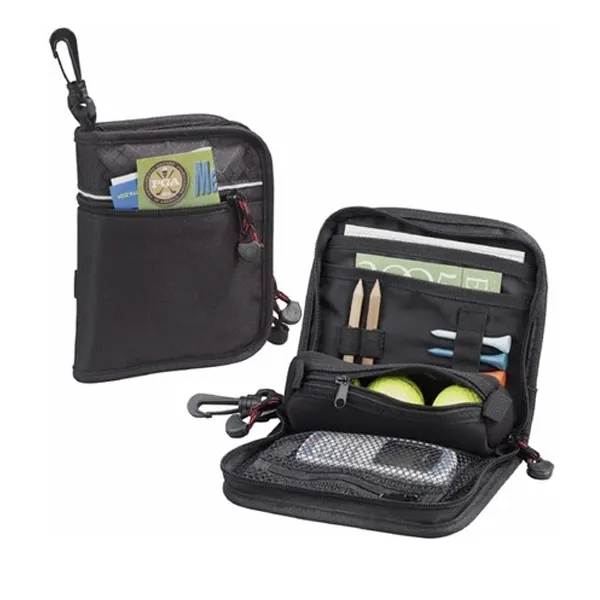Petit sac d'accessoires de Golf, avec fermeture éclair, Portable, OEM, avec pochette extérieur