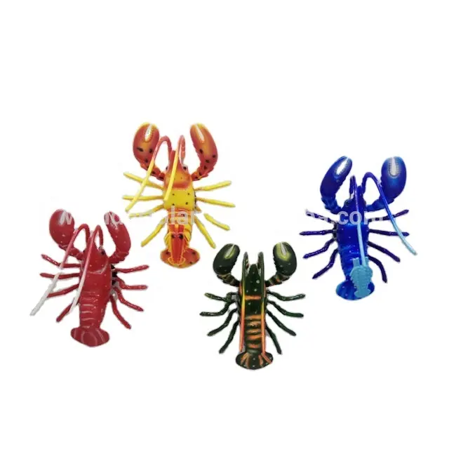 Plástico decorativo marisco caranguejo e lagosta geladeira ímãs simulação oceano estatueta geladeira ímã