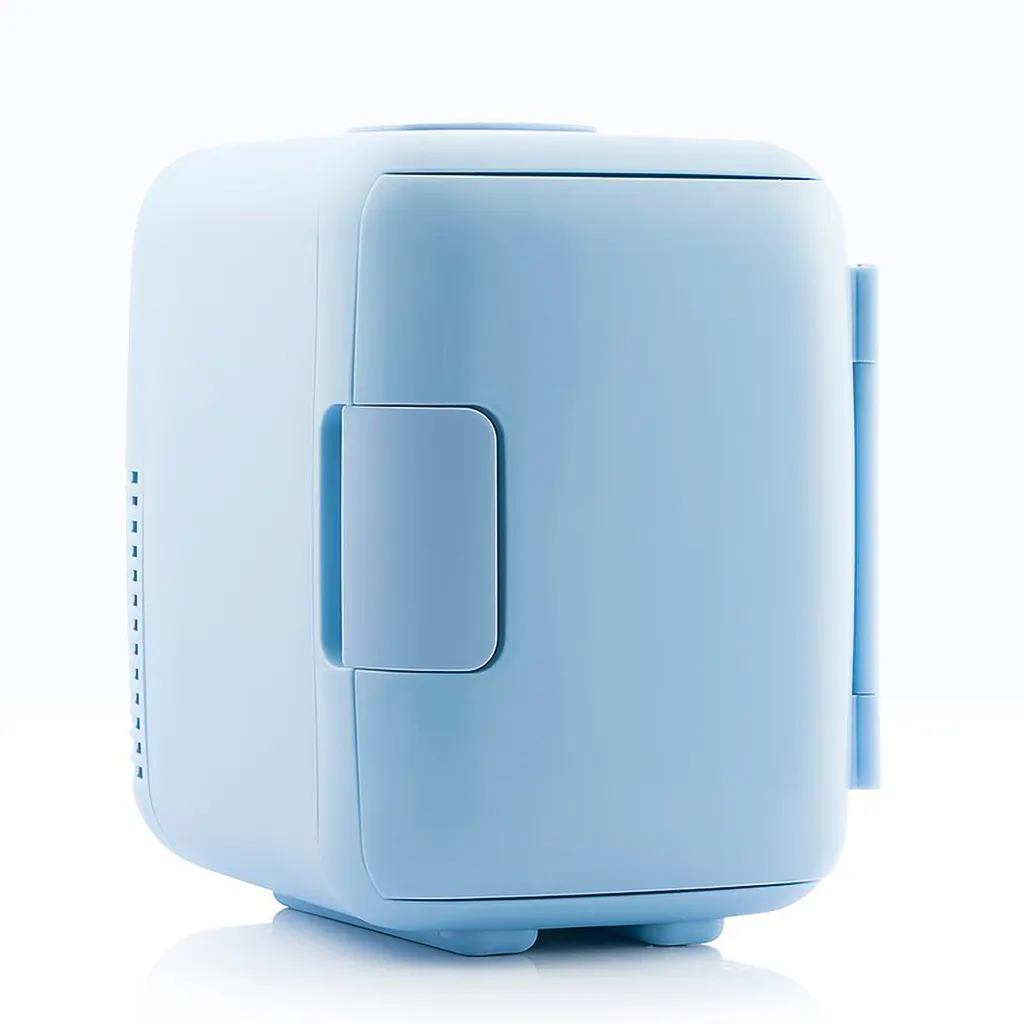 Mesa de geladeira compacta portátil sem ruído, minigeladeira para bebidas domésticas, leite e cuidados com a pele