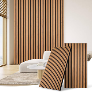 Akustische Halbe Wandplattenpaneele Holzverkleidung Holz-Akustikpaneele Holz-Wandverkleidung mit aus Holzverkleidung Fur - Product Image 5