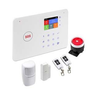 Sistema de alarma de seguridad WiFi + GSM, Control remoto por aplicación, Monitor de alarma de teléfono, fácil operación, teclado táctil, casa inteligente - Product Image 1