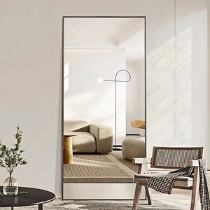 Hiện đại đầy đủ chiều dài cong sàn gương cho phòng ngủ phòng tắm khách đứng một mình mặc quần áo Gương trang trí nội thất nhà tùy chỉnh - Product Image 2