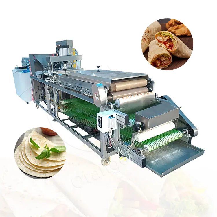 ORME 산업용 완전 자동 얇은 옥수수 팬케이크 빵 스프링 롤 로티 차파티 기계 만들기