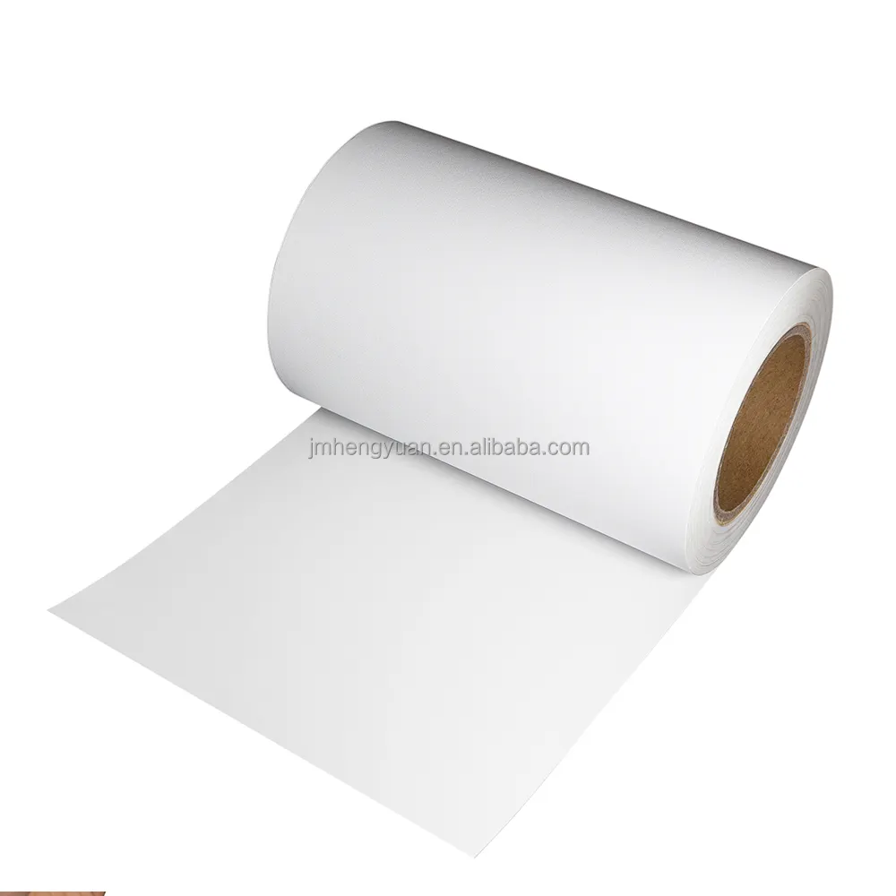 Rotolo di etichette Jumbo carta autoadesiva carta opaca senza legno rotolo di pergamena bianca per stampante a getto d'inchiostro laser