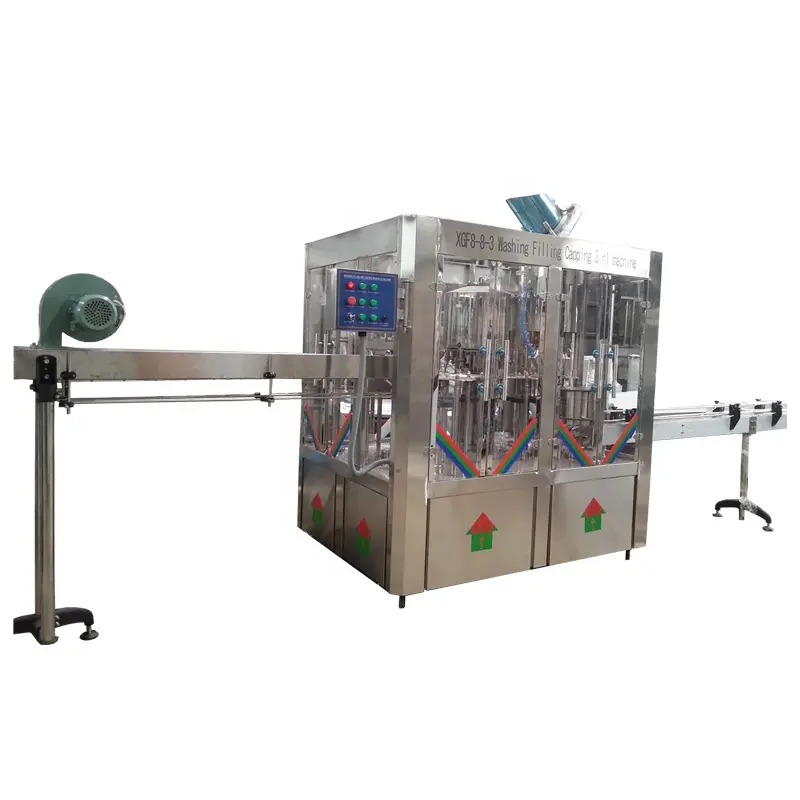 Máquina automática de llenado de bebidas de energía de TORO ROJO, 3, 5 galon15000bph, 350ml, botella pequeña, planta de producción completa de zumo de té verde