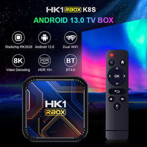 HK1 RBOX K8S Android 13 TV BOX RK3528 64GB 32GB 16GB 2.4G 5G <span class=keywords><strong>WIFI</strong></span> BT 4.0 8KVedioデコードメディアプレーヤーセットトップレシーバー