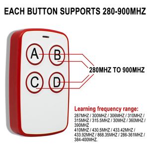 รีโมทคอนโทรลประตูโรงรถอเนกประสงค์ขนาด280-900MHz 433.92MHz 868MHz 315MHz รีโมทประตูมือจับพวงกุญแจ - Product Image 3