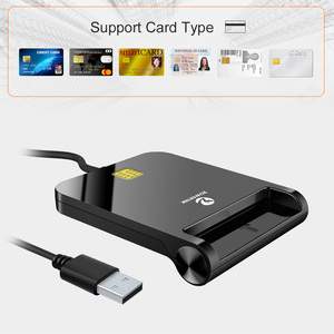 ZOWEETEK IC Card <strong>Reader</strong> ISO 7816 USB Smart <strong>Reader</strong> Writer Plug and Play ATM Debit Bank Credit Card <strong>Reader</strong> Payment - Product Image 2