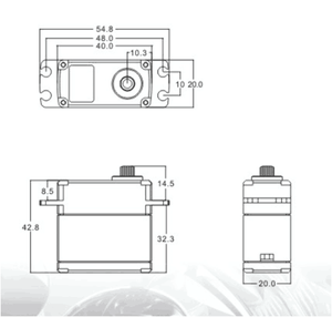 เซอร์โว60กก. DHV860แรงบิดขนาดใหญ่180องศาเกียร์โลหะ Coreless ดิจิตอลเซอร์โวซีเอ็นซีเชลล์สำหรับ1:5 RC รถหุ่นยนต์อุตสาหกรรมเซอร์โว