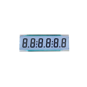 Modulo Display LCD personalizzato a bassa potenza HTN STN schermo LCD sfondo blu codice segmento di testo bianco Display LCD - Product Image 1