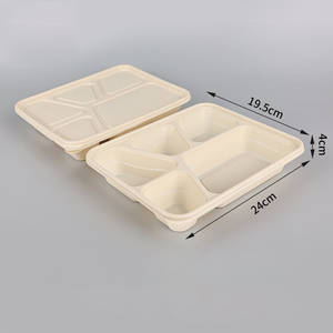 Customized Degradable Corn <strong>Starch</strong> Lunch <strong>Box</strong> Disposable Multi Grid Lunch <strong>Box</strong> Packaging <strong>Box</strong> - Product Image 3
