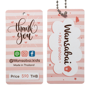 Etiquetas de tarjetas de identificación de nombre impresas de diseño personalizado de varios estilos y etiquetas de etiquetas con cuerdas para ropa - Product Image 4