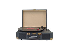 Tocadiscos de vinilo para maleta con transmisor Bluetooth/salida RCA y altavoz incorporado de 2x3W - Product Image 3
