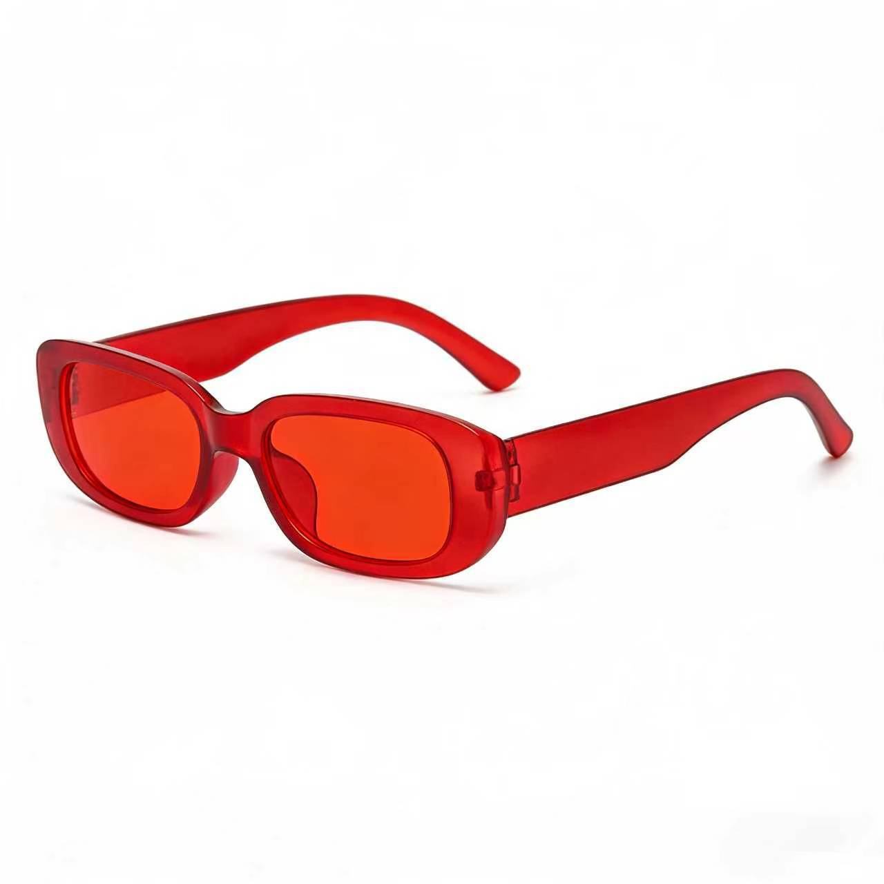 Cadre rouge et feuille rouge
