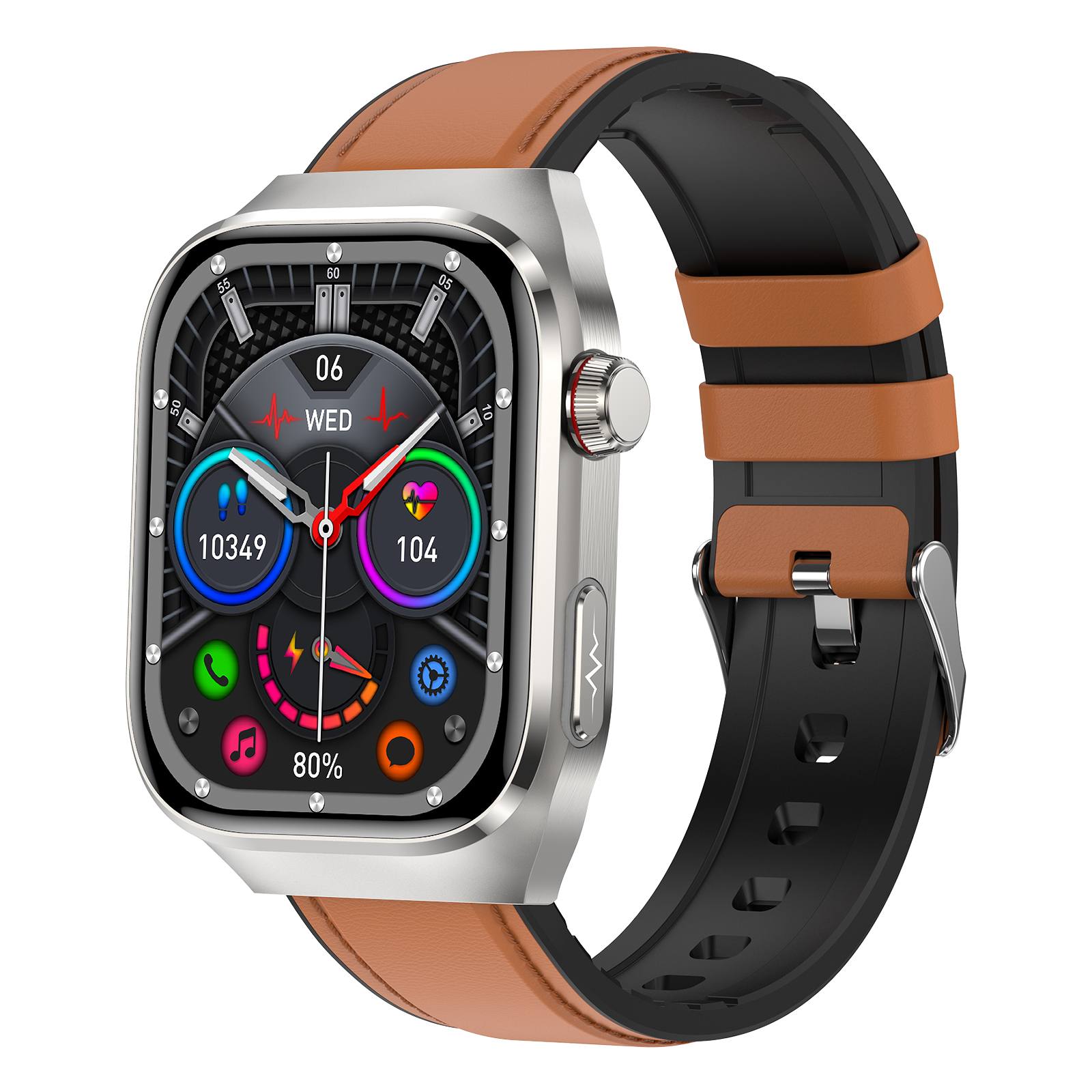 Brown leather