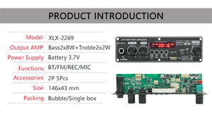 Hot-selling <strong>bluetooth</strong> <strong>Audio</strong> Amplifier Board Trolley Speaker Mp3 <strong>bluetooth</strong> Decoder Module - Product Image 5