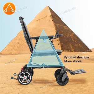 Fauteuil roulant électrique pliable et léger en carbone Fauteuil roulant électrique à mobilité Offre Spéciale pour personnes âgées handicapées avec roues anti-basculement - Product Image 2