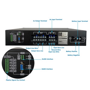 DC48V a AC220V Inversor de onda sinusoidal pura de 4000 vatios Pantalla LCD de telecomunicaciones de baja frecuencia Tipo de salida única Frecuencia de salida de 50/60Hz - Product Image 5