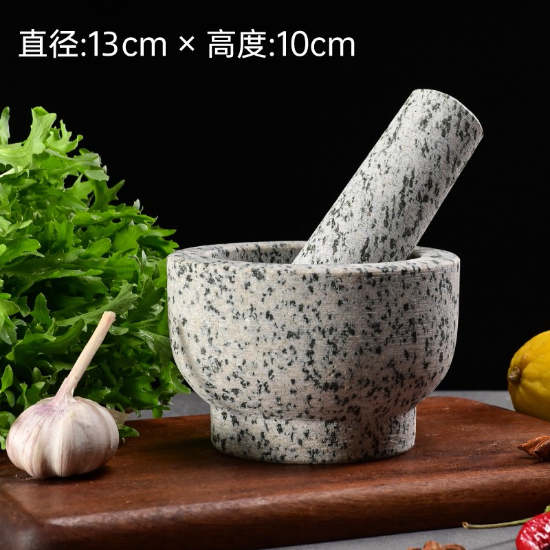 Large white flower medium-sized garlic press with lid