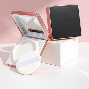 Empty Plastic <strong>Compact</strong> Powder Case With Mirror Facials Cosmetics Foundation Makeup Box - Product Image 6