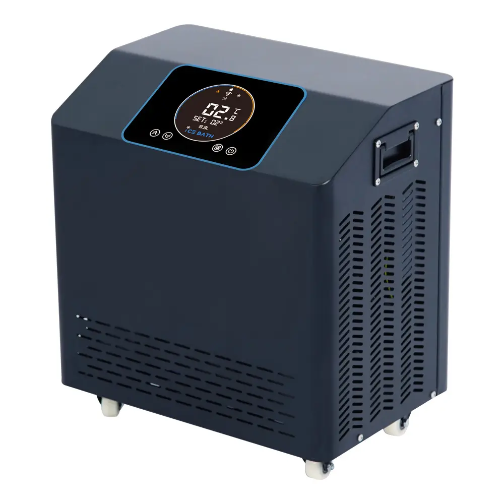 Refrigeratore produttore di recupero ghiaccio 1HP refrigeratore d'acqua WIFI bagno di ghiaccio Chiller e filtro