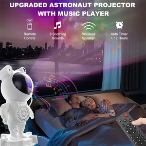 Gece lambası yıldız projektör Galaxy Astronaut uzay projektör yıldızlı bulutsusu tavan LED lambası yatak odası ev dekoratif çocuklar için gif - Product Image 3