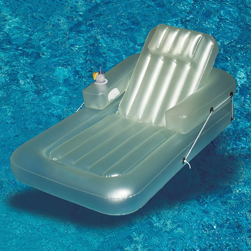 Poltrona gonfiabile gonfiabile in plastica resistente e regolabile in fabbrica sedia da salotto gonfiabile pieghevole spiaggia spiaggia isola galleggiante