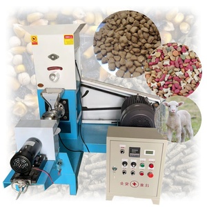 Máquina extrusora de alimento para peces flotante Máquinas extrusoras de alimento para animales Máquina de alimentación expandida Procesamiento de línea de producción