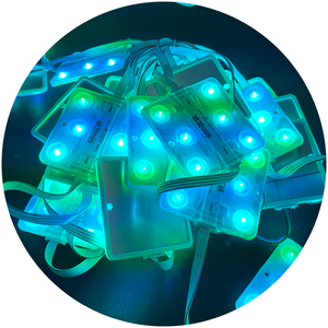 68x68mm 6leds Outdoor Waterproof IP67 Pixel RGB RGBIC Digital Magic <strong>Programming</strong> IP68 DC24V Led Module for Light Box