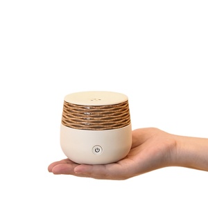 Mini vaso difusor de aroma, elétrico pequeno, 2023, aromaterapia, para área interna, pet, pessoal, umidificador de ar, madeira - Product Image 1