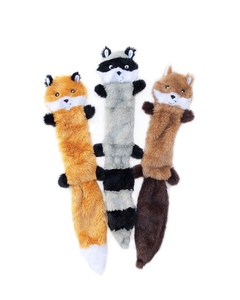 Dog Favourite Bite Wild Animal Shape Long <strong>Zebra</strong> Duck Pig Squirrel Crocodile Skin Body Pet Toys - Product Image 6