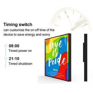 Quadratisches ultra dünnes <span class=keywords><strong>LCD</strong></span>-<span class=keywords><strong>Display</strong></span> 4K HD X1920 Einzelhandel Wand montage Digital Signage Werbe maschine Elektronischer Poster-Bildschirm