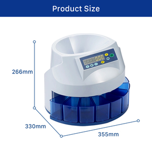 EC60欧元硬币计数器分拣机DB350快速自动黑色硬币计数机 - Product Image 6