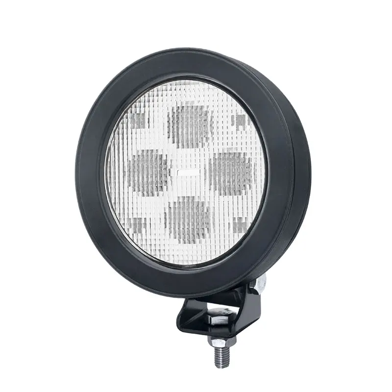 Emark Deere lampu kerja LED 4.7 inci, lampu pertanian LED Oval hitam abu-abu kecerahan tinggi 40W