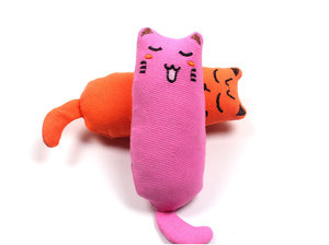 Tela de algodón puro para mascotas, juguete que contiene hierba gatera para gatos, venta al por mayor de fábrica - Product Image 4