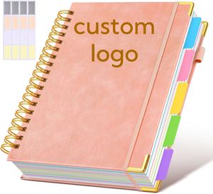 สมุดบันทึกแบบสันห่วงพร้อมโลโก้สั่งทำ ขายส่ง สมุดวางแผน สมุดจดบันทึก สมุดโน้ตแบบมีเส้นบรรทัดสำหรับนักเรียน อุปกรณ์การเรียน - Product Image 4