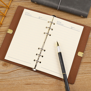A5 A6 Soft Cover Leather <strong>Notebook</strong> <strong>Custom</strong> Journal <strong>Notebook</strong> Gift Set Daily Planner <strong>Custom</strong> <strong>Notebook</strong> <strong>with</strong> logo - Product Image 4