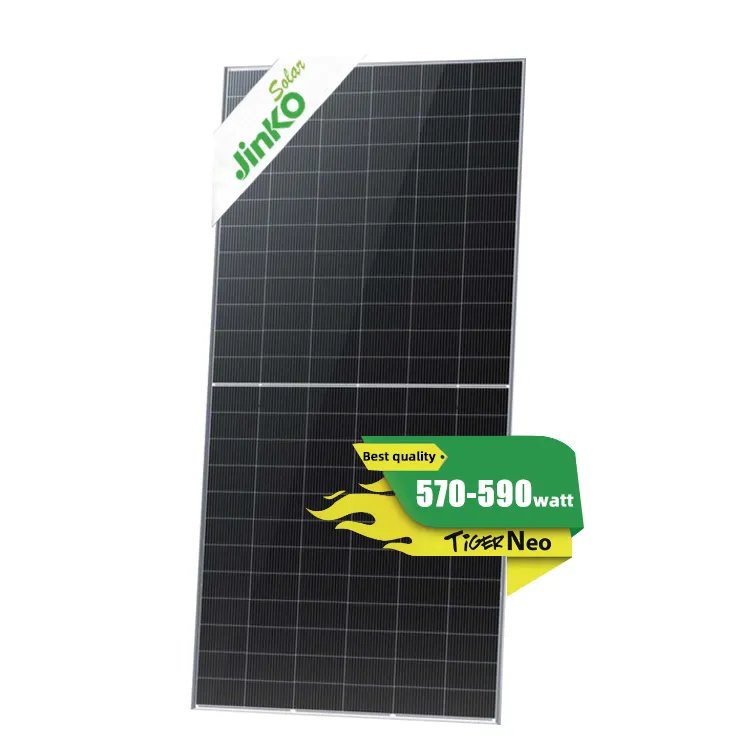 Solarpanel industriell Mono Crystal Jinko N-Typ Solarpanels 570 585 590 Watt Solarstrommodul