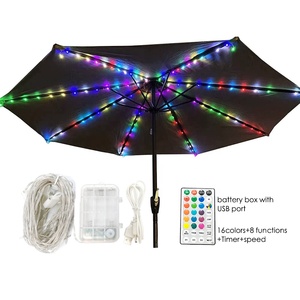Tira de luces Led RGB con Control remoto para decoración de Exteriores, lámpara para tienda de campaña, jardín y playa - Product Image 4