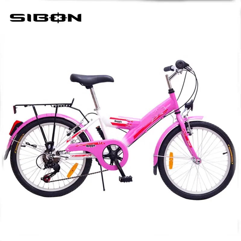 SIBON B0250131 20 inch 21 speed aluminium rim v brake pink lady bicycle city made in China with front light