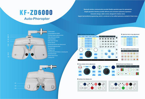 Otomatik <span class=keywords><strong>Phoropter</strong></span> KF-ZD6000 adanmış Tablet görüş grafik projektör ile oftalmik enstrüman 1-Year garanti optik olarak kullanılan - Product Image 4
