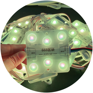 68x68mm 6leds Outdoor Waterproof IP67 Pixel RGB RGBIC Digital Magic <strong>Programming</strong> IP68 DC24V Led Module for Light Box